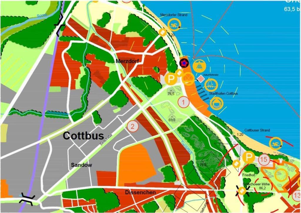 Zimmervermietung Cottbusser Ostsee Kültér fotó